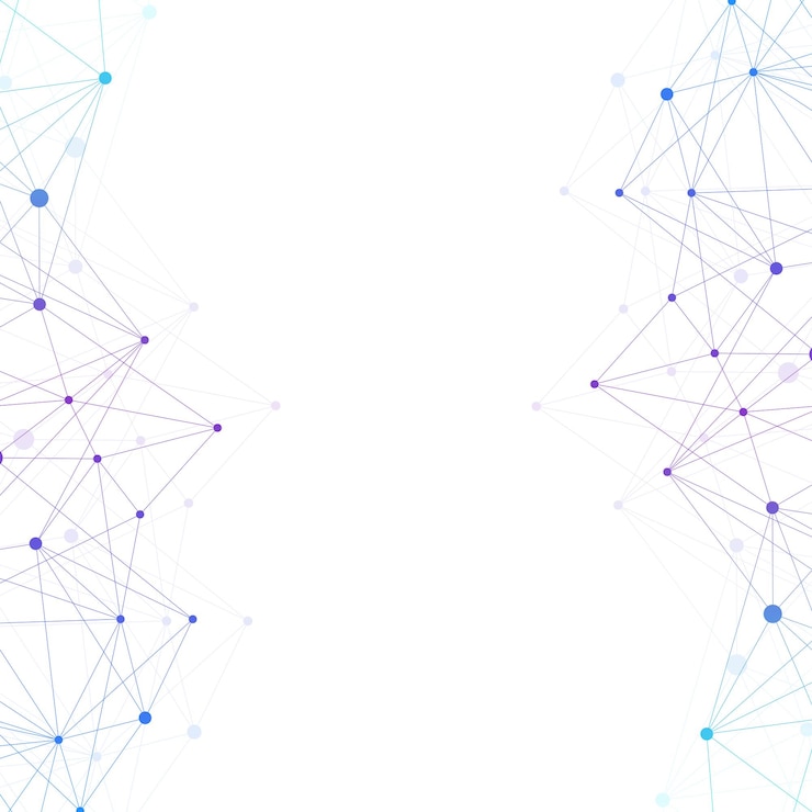 Wektor geometryczne abstrakcyjne tło z połączoną linią i kropkami graficzne tło dla twojego projektu ilustracja wektorowa