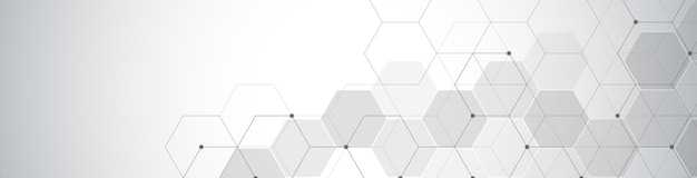Geometryczne abstrakcyjne tło z prostymi sześciokątnymi elementami