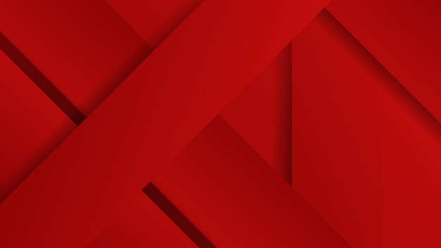 Geometryczne czerwone abstrakcyjne tło prostokątne kształty z kompozycją cieni nowoczesny projekt