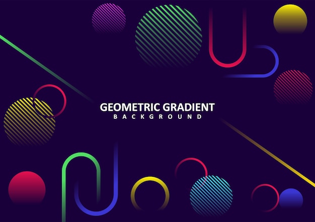 Geometryczne Kolorowe Tło Gradientowe