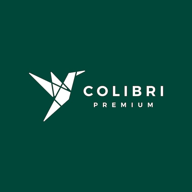 Geometryczne Logo Kolibra Colibri