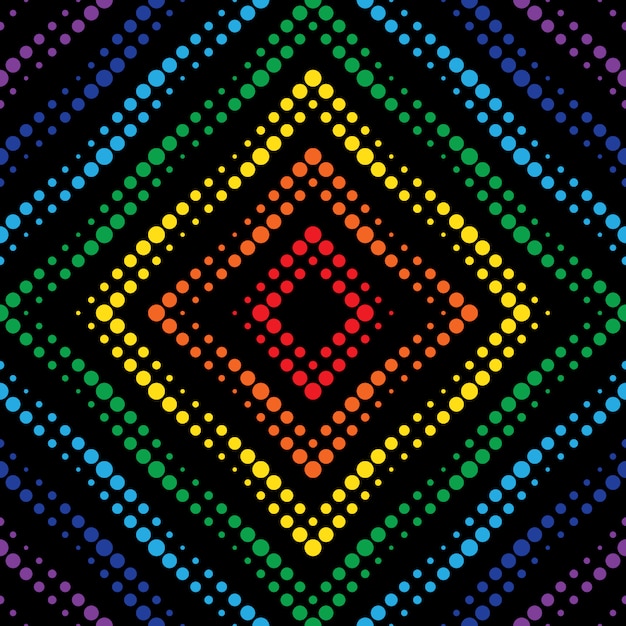 Geometryczne neon efekt bezszwowe tło.