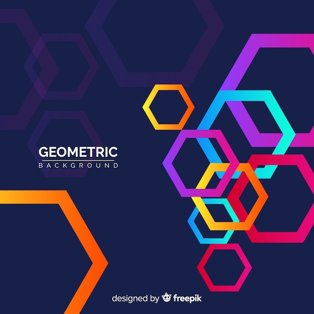 Geometryczne Tło Z Częściami Gradientowymi