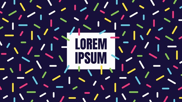 Geometryczne tło z geometrycznymi kształtami linii w modnym stylu mody Memphis z lat 80. i 90