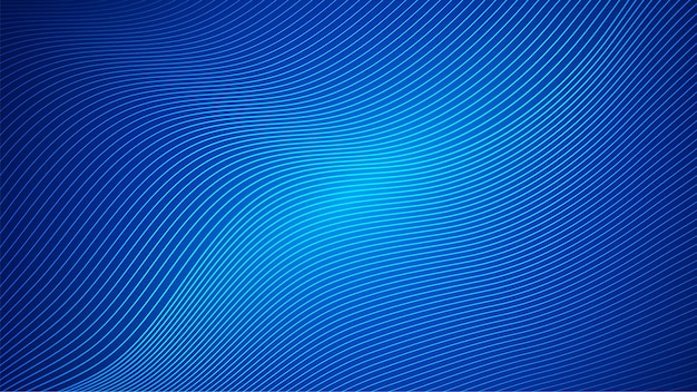 Geometryczne zakrzywione linie w gradiencie tworzące dynamiczne futurystyczne abstrakcyjne wzorce przepływu