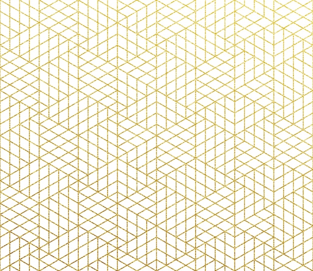 Geometryczny Abstrakcyjny Wzór Złote Tło