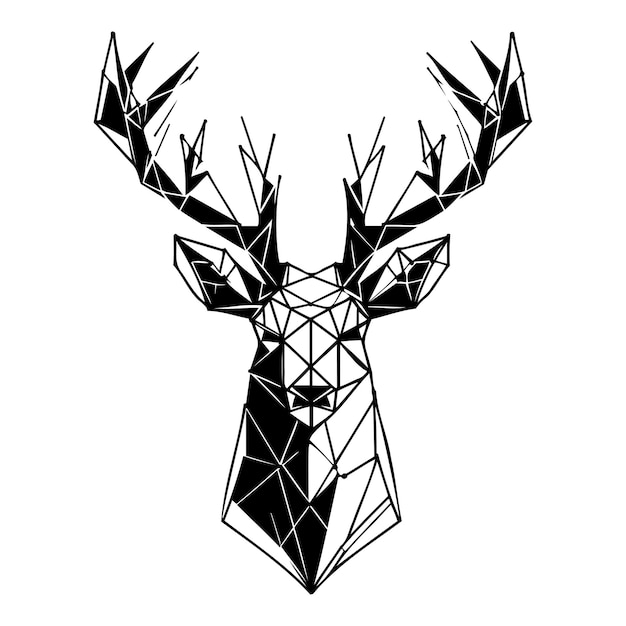 Plik wektorowy geometryczny deer_g