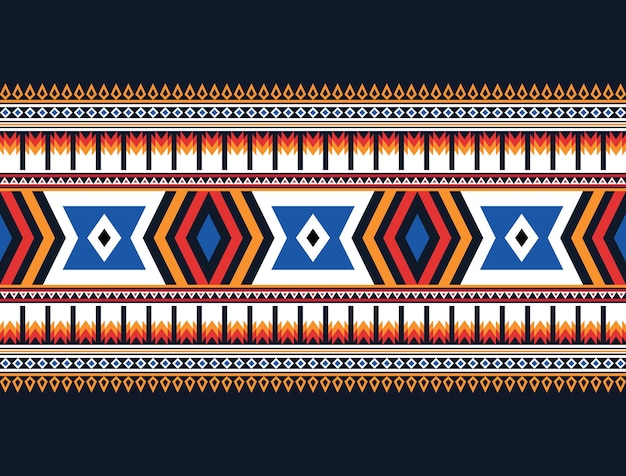 Geometryczny etniczny orientalny wzór tła Projekt dla tekstury zawijania odzieży tkaniny batik