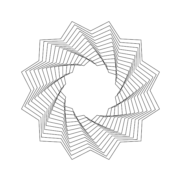 Geometryczny Fraktal Streszczenie Kształt