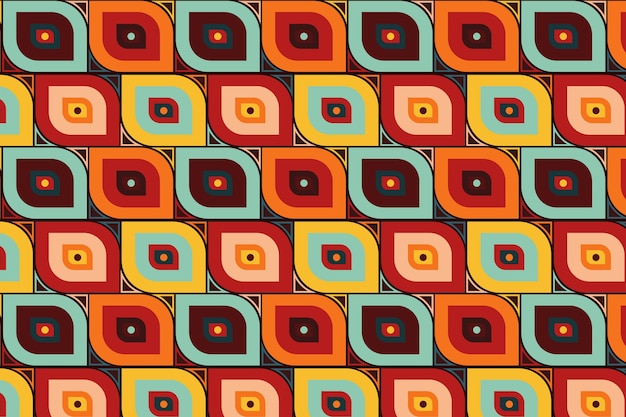Geometryczny groovy wzór