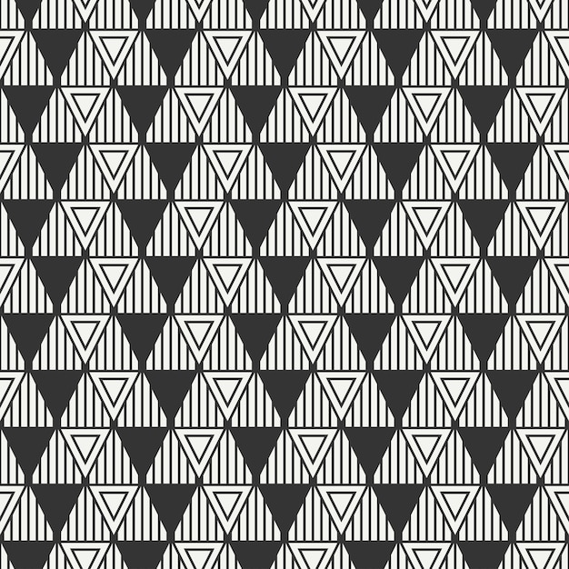 Geometryczny kreskowy bezszwowy wzór z trójbokiem.