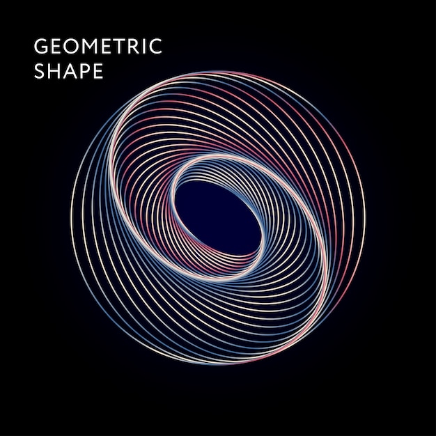 Geometryczny Kształt Wektor Graficzny Ilustracja Gradientu