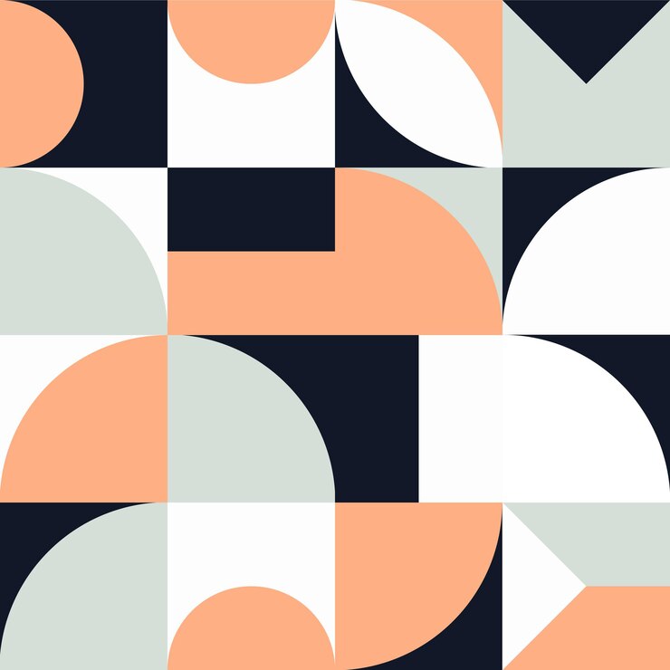 Geometryczny minimalistyczny plakat graficzny z prostym kształtem i figurą Abstrakcyjny wzór wektorowy