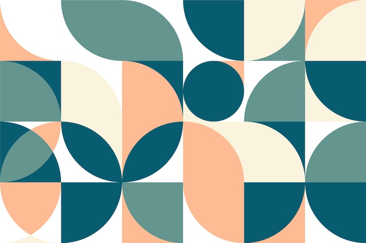 Wektor geometryczny minimalny projekt tapety ściennej