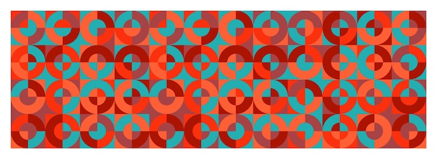 Geometryczny modny wzór w stylu bauhaus nowoczesne kolorowe tło z prostymi elementami tekstura retro