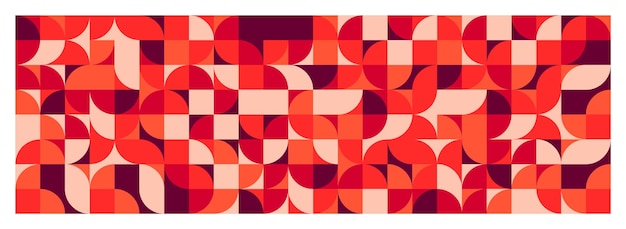 Geometryczny modny wzór w stylu bauhaus nowoczesne kolorowe tło z prostymi elementami tekstura retro