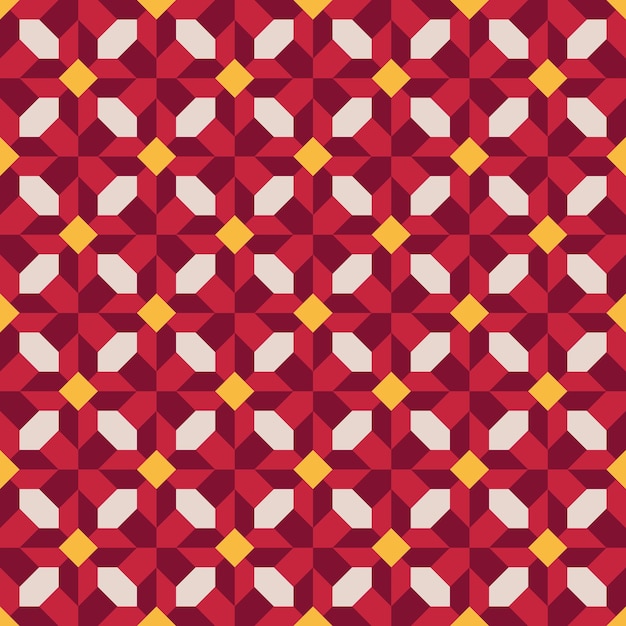 Geometryczny projekt czerwonych płytek