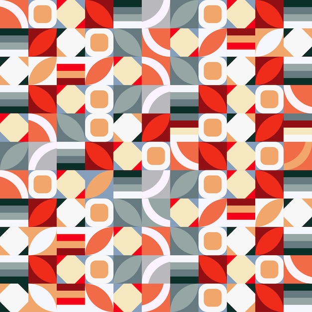 Geometryczny styl tekstury wykonany z wieloelementowego wektora i nowoczesnego wzornictwa tekstylnego z geometrycznym s