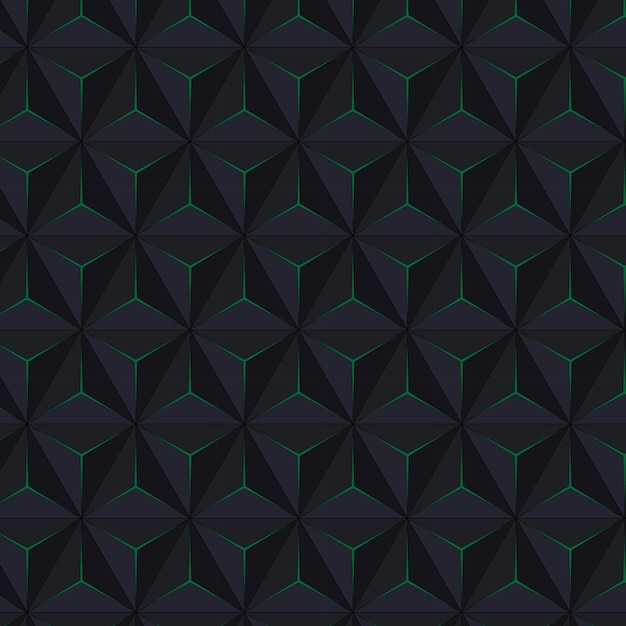 Plik wektorowy geometryczny wzór 3d z zielonym.