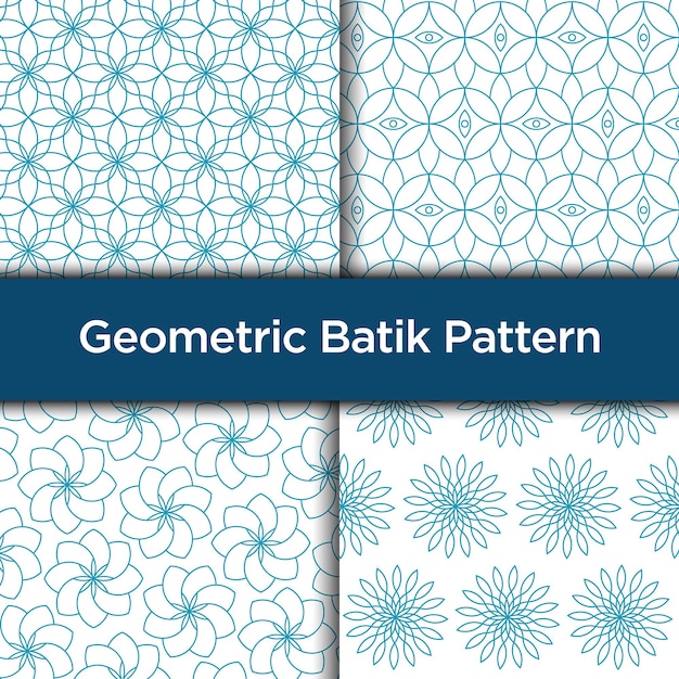 Plik wektorowy geometryczny wzór batikowy 2