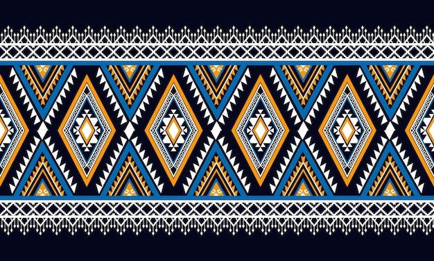 Geometryczny wzór etniczny bez szwu. Projekt tła, dywan, tapeta, odzież, opakowanie, batik, tkanina, styl ilustracji wektorowych.