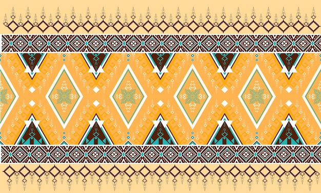 Geometryczny wzór etniczny.dywan, tapeta, odzież, opakowanie, batik, tkanina, styl haftu ilustracji wektorowych.