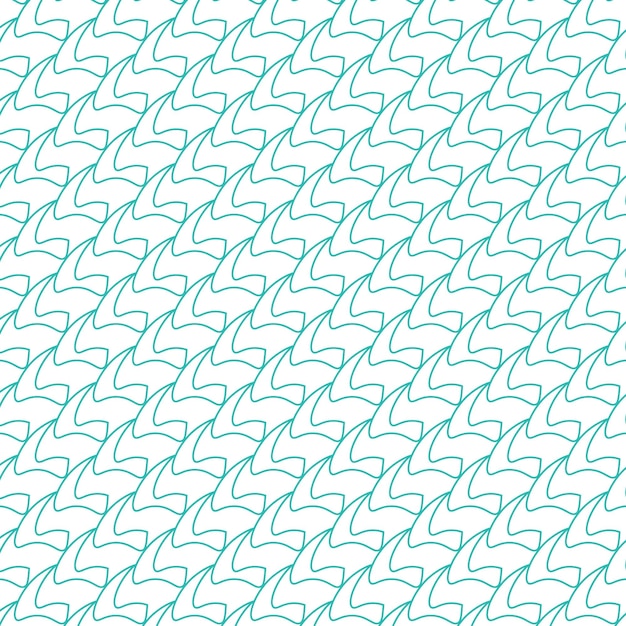 Geometryczny wzór fali Teal