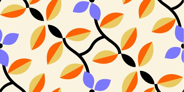 Wektor geometryczny wzór kwiatowy