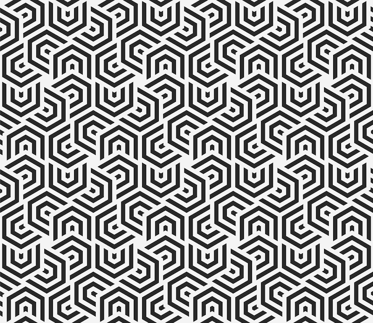 Wektor geometryczny wzór sześciokątny nowoczesne geometryczne tło