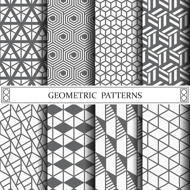Plik wektorowy geometryczny wzór tła strony lub tekstur powierzchni