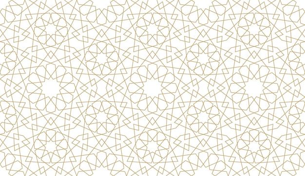 Geometryczny Wzór W Autentycznym Arabskim Stylu. Ilustracja Wektorowa
