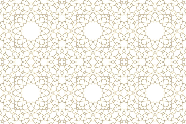 Geometryczny wzór w autentycznym arabskim stylu. Ilustracja wektorowa