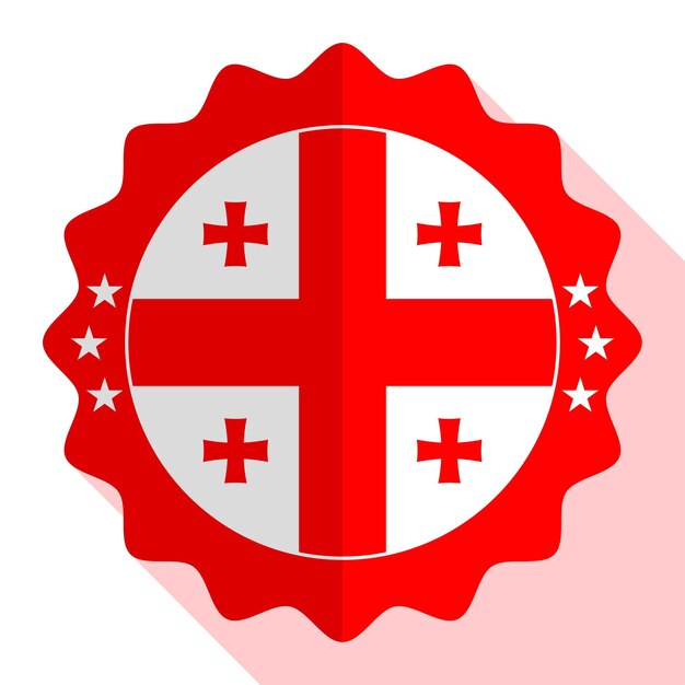 Plik wektorowy georgia emblemat jakości etykiety znak przycisk ilustracja wektorowa