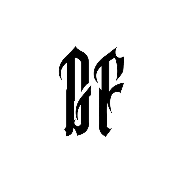 GF Monogram logo projekt litery tekst nazwa symbol monochromatyczny logo alfabet znak prosty logo