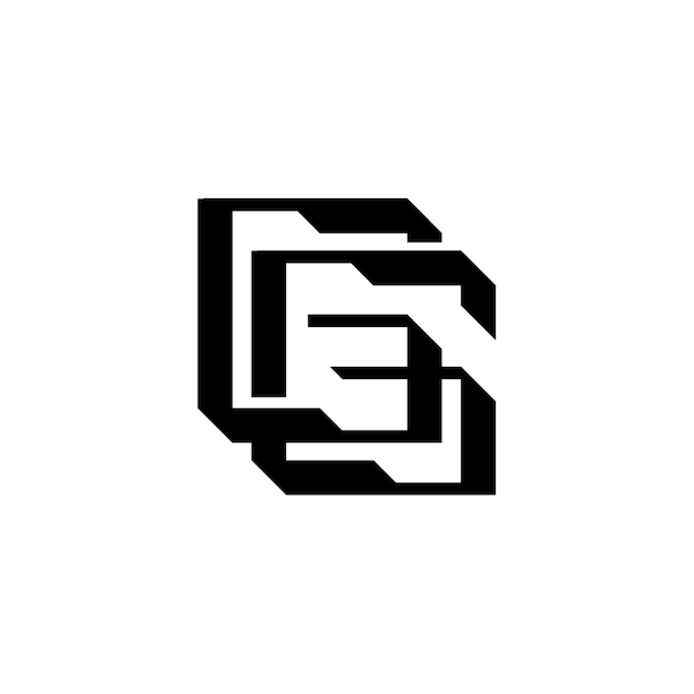 GG monogram logo projekt list tekst nazwa symbol monochromatyczne logotyp alfabet znak proste logo