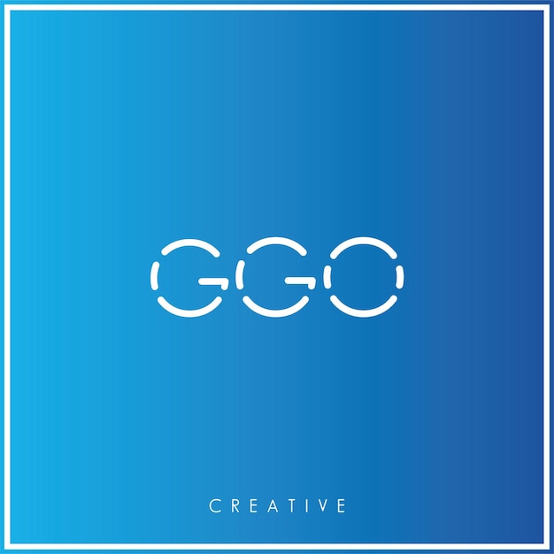 Ggo Premium Wektor Ostatni Projekt Logo Kreatywne Logo Wektor Ilustracja Monogram Minimalne Logo
