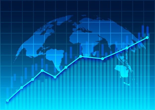 Plik wektorowy giełda i wymiana świata
