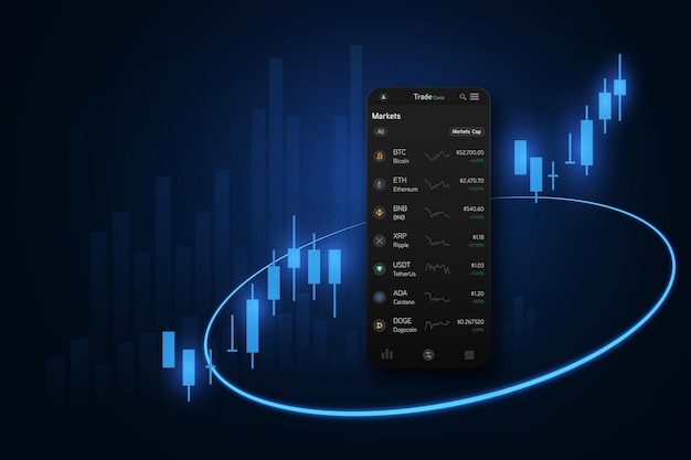 Giełda lub wykres handlu forex w koncepcji graficznej nadającej się do inwestycji finansowych lub pomysłu na trendy gospodarcze i cały projekt dzieła sztuki.