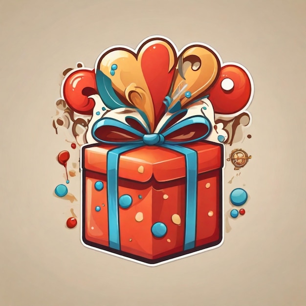 Plik wektorowy gift box cartoon vector background