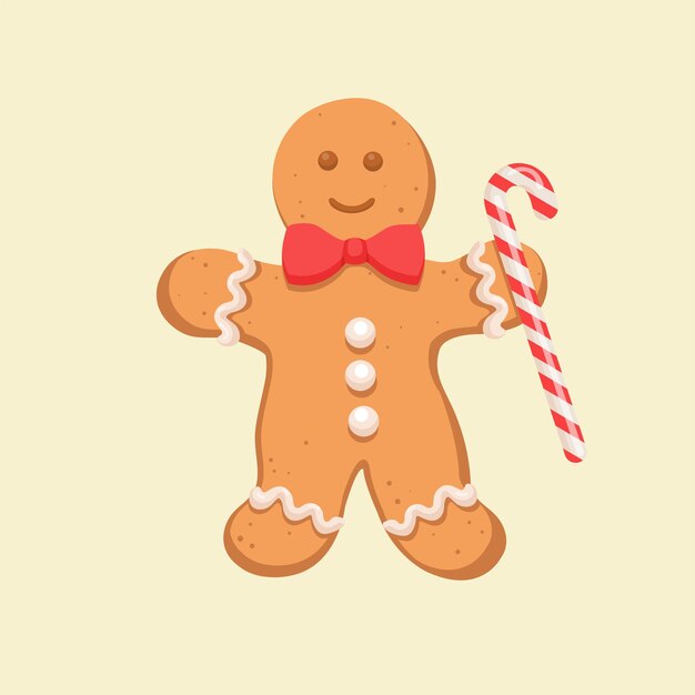 Plik wektorowy gingerbread man świąteczne zabawki świąteczne karty świąteczne dekoracje wektorowe święta