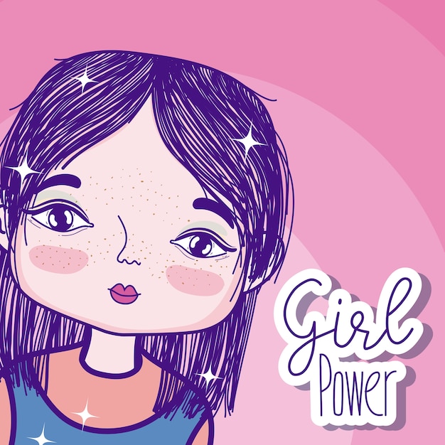 Girl Power Cartoon