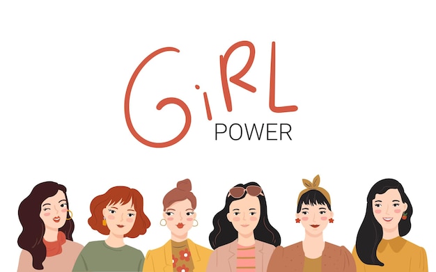 Girl Power Z Różnymi Kobietami