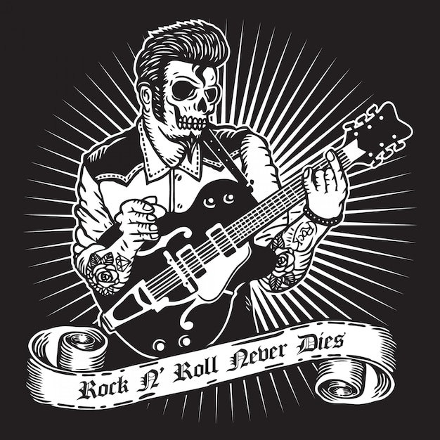 Gitarzysta Rockabilly