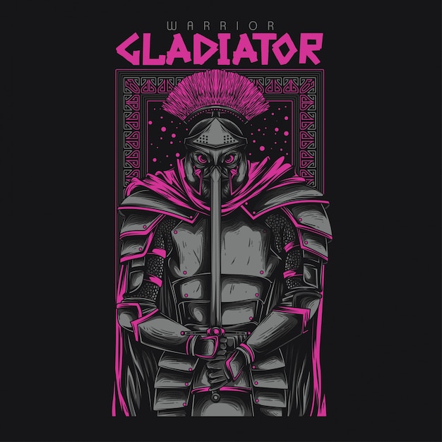 Plik wektorowy gladiator warrior