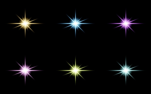Glare Star Sparkling Glow Light Effect Set