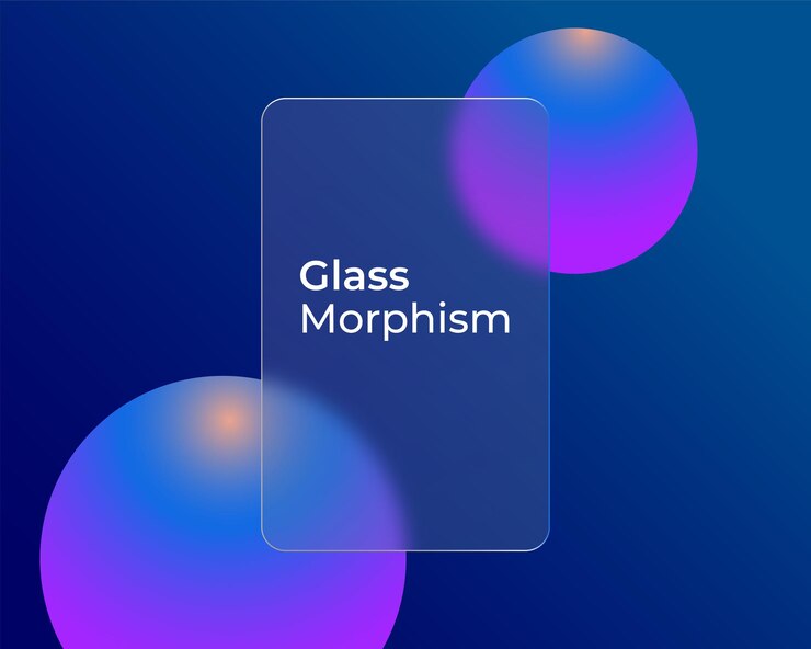 Wektor glassmorphing gradient wektor transparent tło