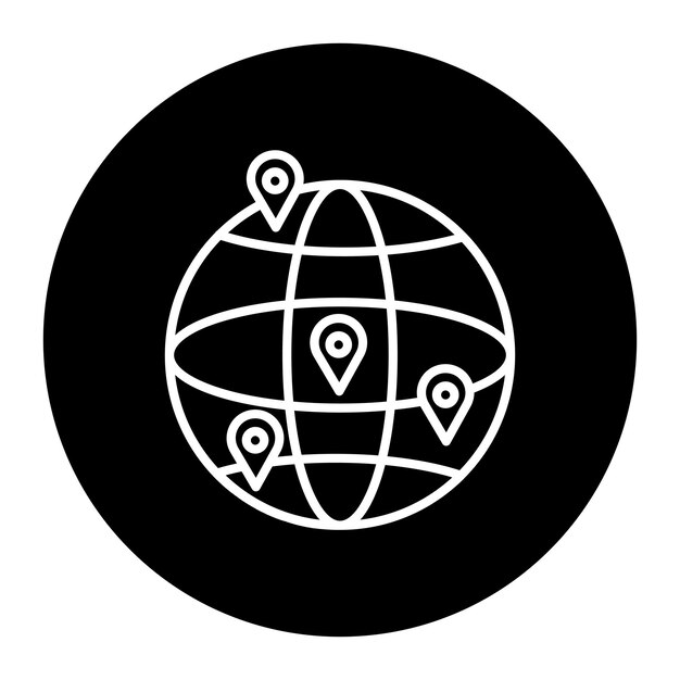 glob z mapą świata na nim