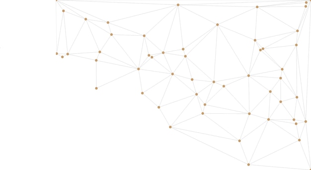 Global network connection background for banner design Abstract line background with connecting dots and lines Network Connecting dot polygon Social network communication Internet technology