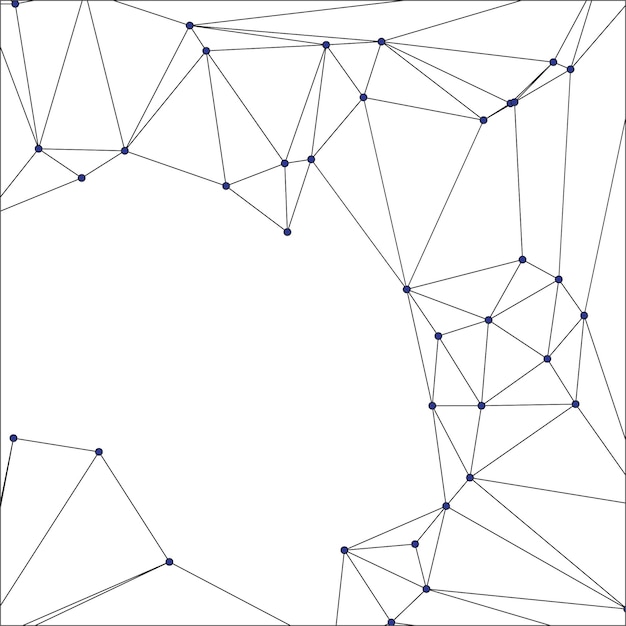 Global network connection background for banner design Abstract line background with connecting dots and lines Network Connecting dot polygon Social network communication Internet technology