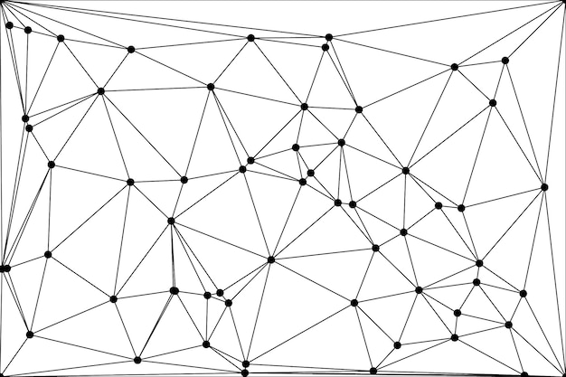 Global network connection background for banner design Abstract line background with connecting dots and lines Network Connecting dot polygon Social network communication Internet technology